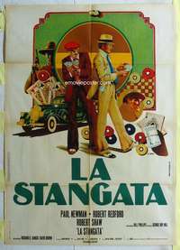 k485 STING Italian one-panel movie poster '74 Paul Newman, Redford, Shaw