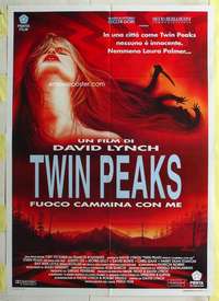 k499 TWIN PEAKS: FIRE WALK WITH ME Italian one-panel movie poster '92 stab!