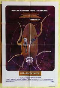 p001 11 HARROWHOUSE one-sheet movie poster '73 Charles Grodin, Bergen