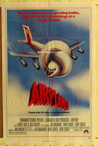 p017 AIRPLANE one-sheet movie poster '80 Lloyd Bridges, Leslie Nielsen