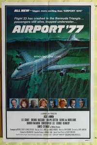 p019 AIRPORT '77 one-sheet movie poster '77 Lee Grant, Jack Lemmon