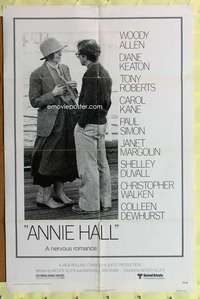 p040 ANNIE HALL one-sheet movie poster '77 Woody Allen, Diane Keaton