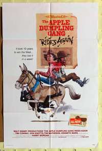 p050 APPLE DUMPLING GANG RIDES AGAIN one-sheet movie poster '79 Don Knotts