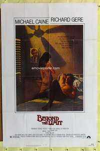 p081 BEYOND THE LIMIT one-sheet movie poster '83 Caine, Gere, Amsel art!