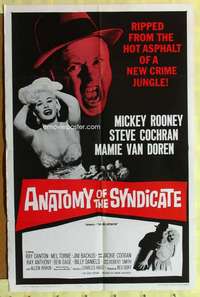 p086 BIG OPERATOR one-sheet movie poster R61 Anatomy of the Syndicate!