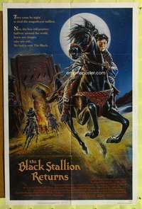 p099 BLACK STALLION RETURNS one-sheet movie poster '83 Teri Garr, horses!