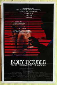 p111 BODY DOUBLE one-sheet movie poster '84 De Palma, Melanie Griffith
