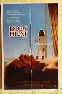 p112 BODY HEAT one-sheet movie poster '81 William Hurt, Kathleen Turner