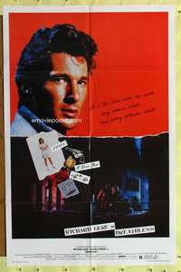 p127 BREATHLESS one-sheet movie poster '83 Richard Gere, Kaprisky