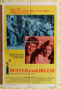p135 BUSTER & BILLIE style B int'l one-sheet movie poster '74 J.M. Vincent