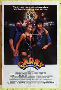p139 CARNY one-sheet movie poster '80 Gary Busey, Jodie Foster, carnival!