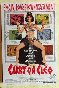 p140 CARRY ON CLEO one-sheet movie poster '65 English sex on the Nile!