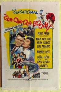 p147 CHA-CHA-CHA BOOM one-sheet movie poster '56 Prado, King of Mambo!