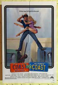 p164 COAST TO COAST one-sheet movie poster '80 Robert Blake, Dyan Cannon