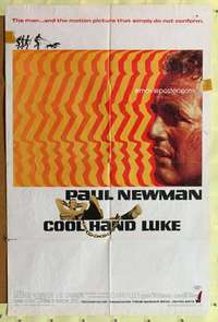 p173 COOL HAND LUKE one-sheet movie poster '67 Paul Newman classic!