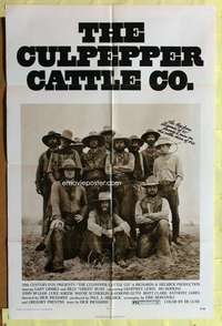 p199 CULPEPPER CATTLE CO one-sheet movie poster '72 Gary Grimes, western!