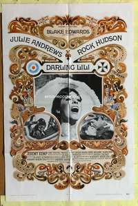 p210 DARLING LILI one-sheet movie poster '70 Julie Andrews, Blake Edwards