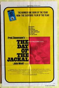 p214 DAY OF THE JACKAL one-sheet movie poster '73 Fred Zinnemann