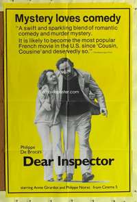 p223 DEAR INSPECTOR one-sheet movie poster '77 Annie Girardot, Noiret