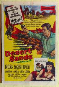 p234 DESERT SANDS one-sheet movie poster '55 Ralph Meeker, Marla English