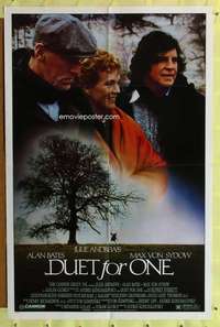 p259 DUET FOR ONE one-sheet movie poster '86 Julie Andrews, Alan Bates