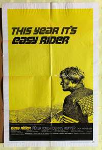 p267 EASY RIDER style C one-sheet movie poster '69 Peter Fonda, Dennis Hopper