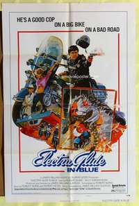 p275 ELECTRA GLIDE IN BLUE style B one-sheet movie poster '73 Robert Blake