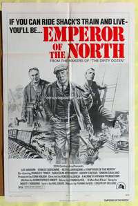 p280 EMPEROR OF THE NORTH POLE style B one-sheet movie poster '73 Lee Marvin