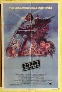 p281 EMPIRE STRIKES BACK style B 1sh movie poster '80 George Lucas