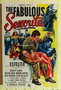 p291 FABULOUS SENORITA one-sheet movie poster '52 Estelita Rodriguez