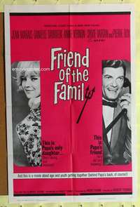p335 FRIEND OF THE FAMILY one-sheet movie poster '65 Jean Marais, Darrieux