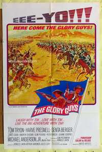 p368 GLORY GUYS style B one-sheet movie poster '65 Sam Peckinpah, Tom Tryon