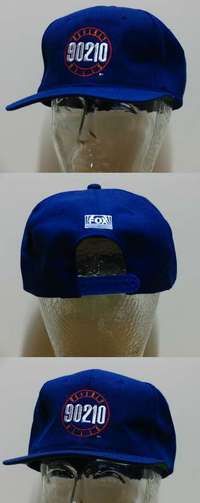 m003 BEVERLY HILLS 90210 2 blue special promotional TV hats '90 Fox TV!