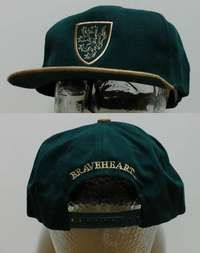 m030 BRAVEHEART green special promotional movie hat '95 Scotland, coat of arms!