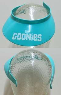 m021 GOONIES teal special promotional movie visor '85 Richard Donner teen classic!