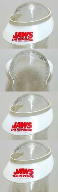 m018 JAWS: THE REVENGE 3 white special promotional movie visors '87 it's personal!