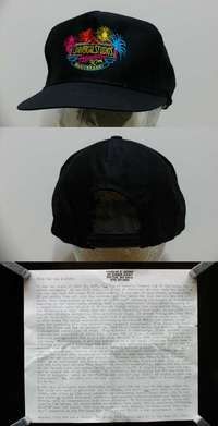 m060 UNIVERSAL STUDIOS HOLLYWOOD black special promotional movie hat '94 30th!