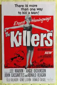 p471 KILLERS one-sheet movie poster '64 John Cassavetes, Angie Dickinson