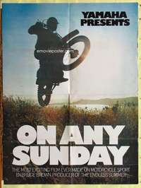 p605 ON ANY SUNDAY 30x40 movie poster '71 Steve McQueen