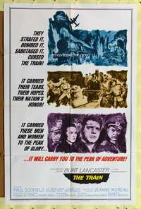 p799 TRAIN style A one-sheet movie poster '65 Burt Lancaster, Frankenheimer