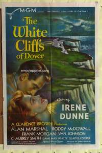 p847 WHITE CLIFFS OF DOVER one-sheet movie poster '44 Irene Dunne