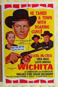 p853 WICHITA one-sheet movie poster R61 Joel McCrea, Lloyd Bridges, Miles