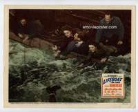s048 LIFEBOAT #7 movie lobby card '44 Alfred Hitchcock,Bankhead,Bendix