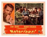s060 NOTORIOUS movie lobby card #6 '46 Grant, Bergman, Claude Rains