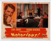 s063 NOTORIOUS movie lobby card #7 '46 Hitchcock, Bergman, Claude Rains