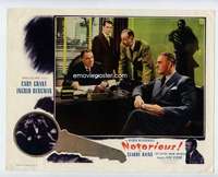 s071 NOTORIOUS #7 movie lobby card R54 Alfred Hitchcock, Cary Grant