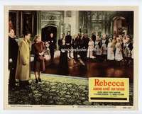 s008 REBECCA movie lobby card #6 R56 Fontaine arrives at Manderley!