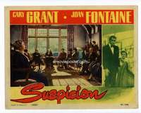 s017 SUSPICION #6 movie lobby card '41 Hitchcock, Cary Grant, Fontaine