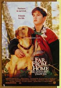 t034 FAR FROM HOME Aust special movie poster '95 boy & his dog!