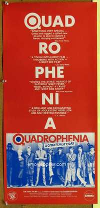 t031 QUADROPHENIA Aust daybill movie poster '79 The Who, rock &roll!